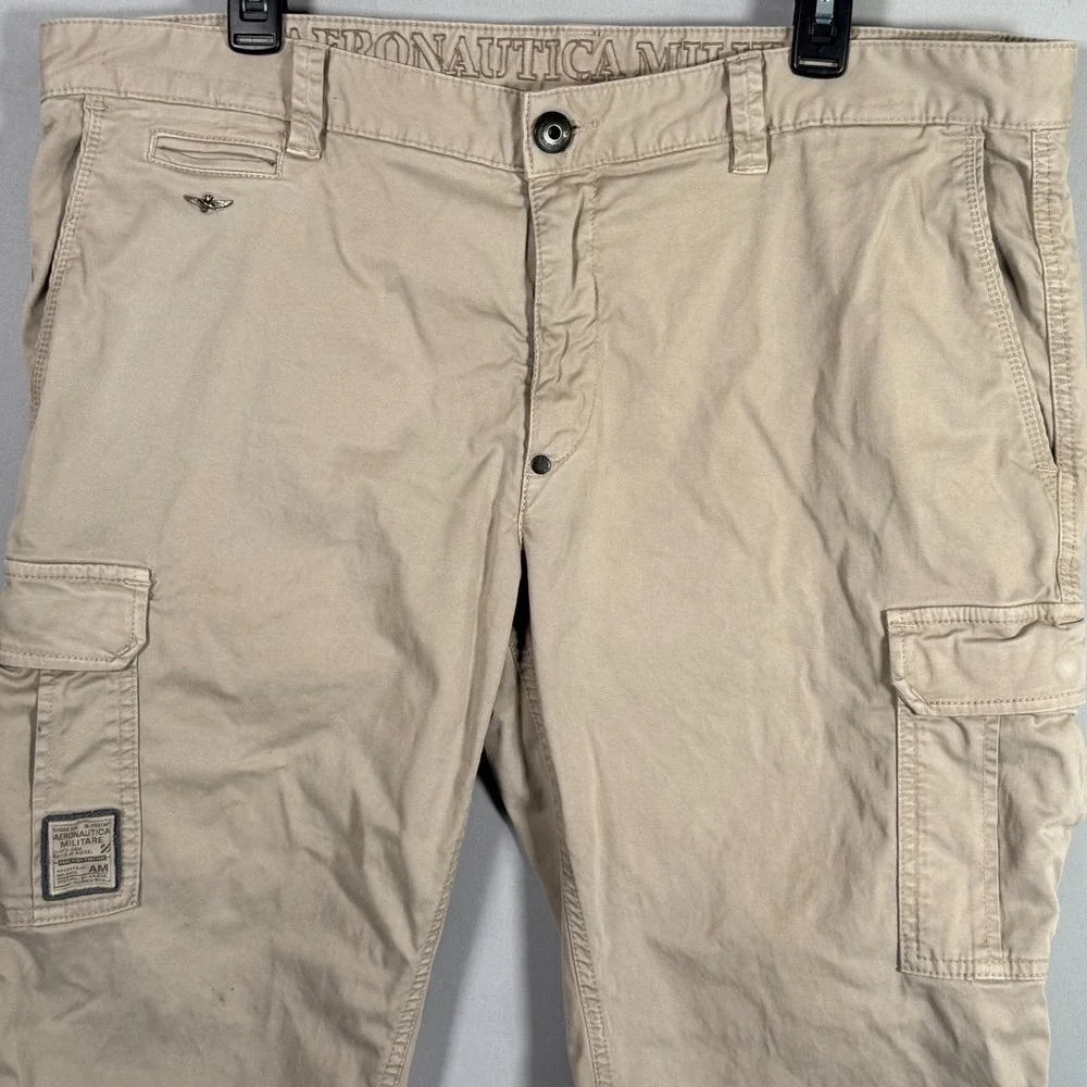 VTG Aeronautica Militare Men's Trousers PA1136 CT1955‎ Beige 56 IT 41/31 US